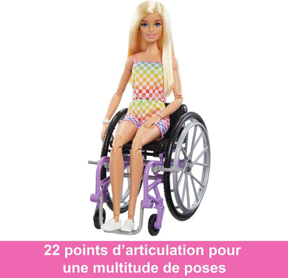 Barbie Wheelchair Doll Blonde