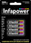 Infapower 4 Battery AAA Rechargeable 1000mAh