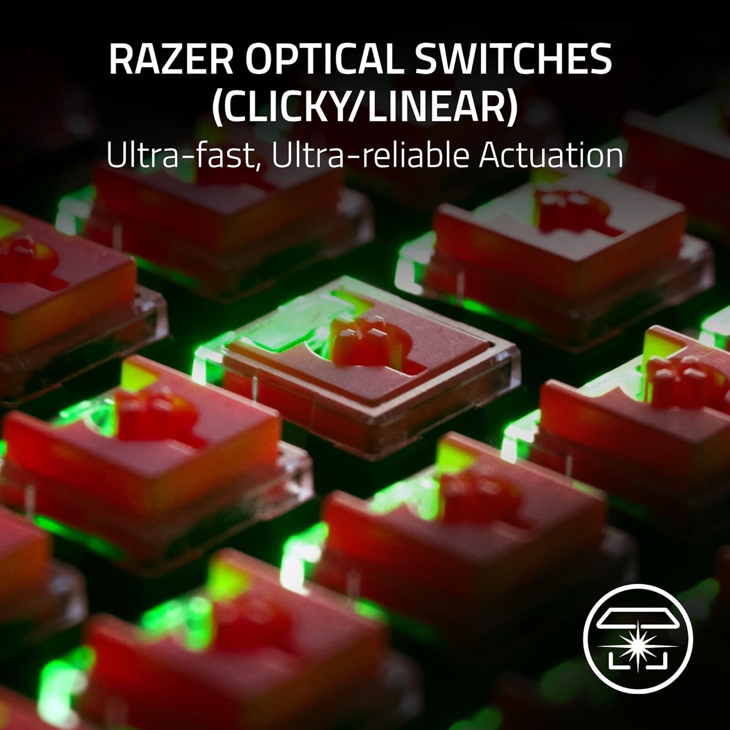 Razer DeathStalker V2 Pro (Red Switch) - Wireless Optical Gaming Keyboard QWERTY UK Layout | Black