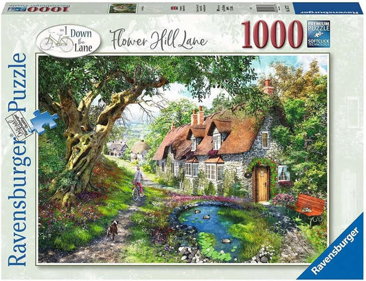 Ravensburger Down The Lane No.1 Flower Hill Lane 1000pc Puzzle