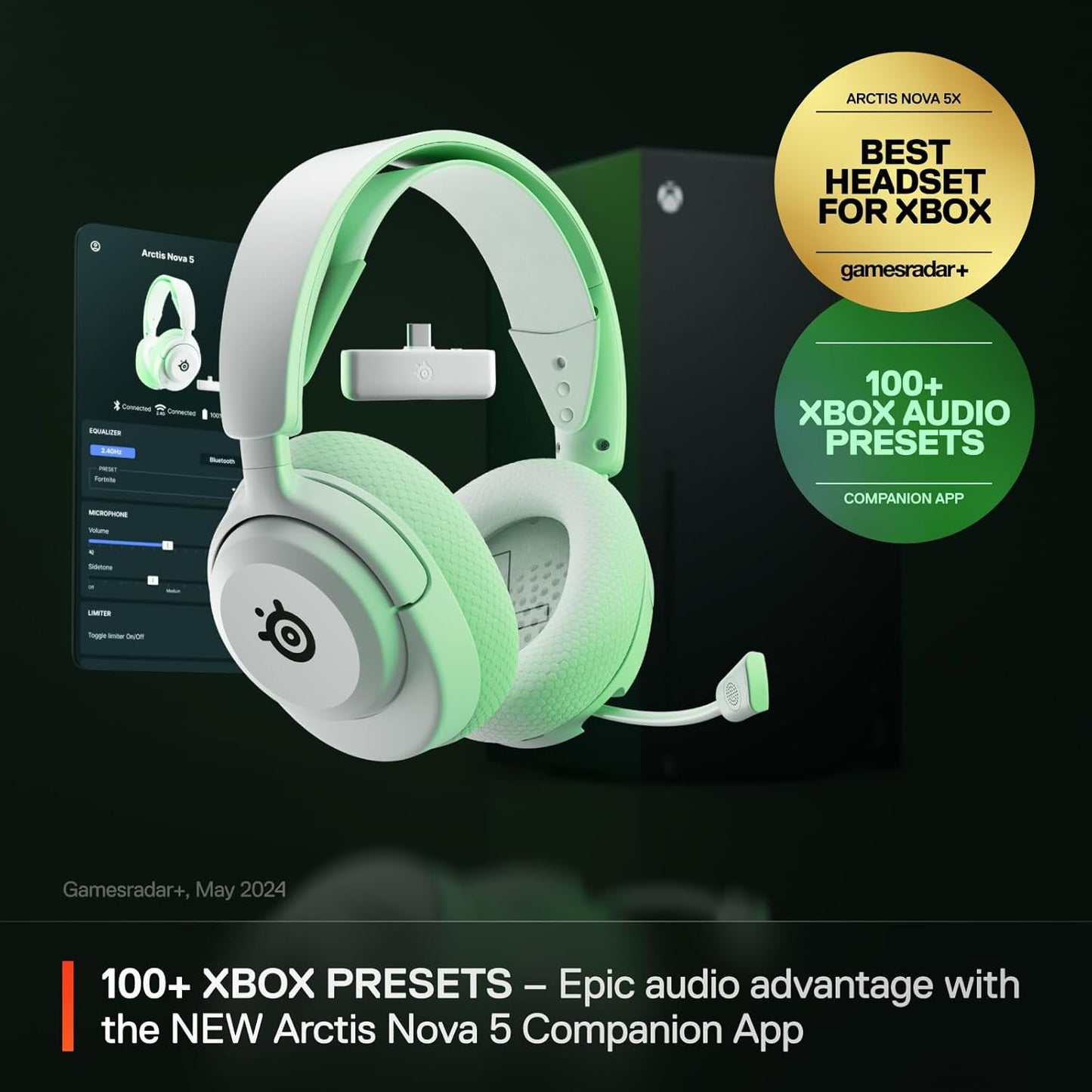 SteelSeries Arctis Nova 5X Wireless Headset White (Designed For XBOX)