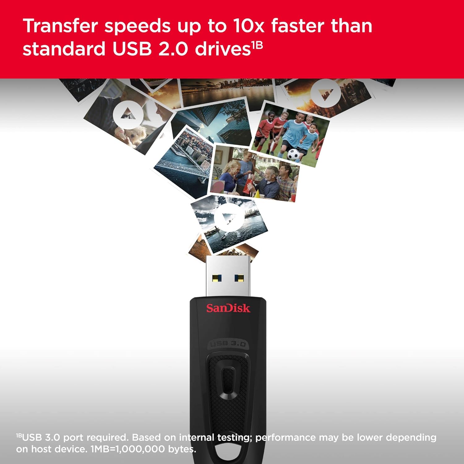 USB 3.0 SanDisk 64GB Cruzer Ultra Black
