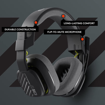 Logitech A10 Astro Gaming Gen 2 Jack 3.5mm Black Headset with Microphone