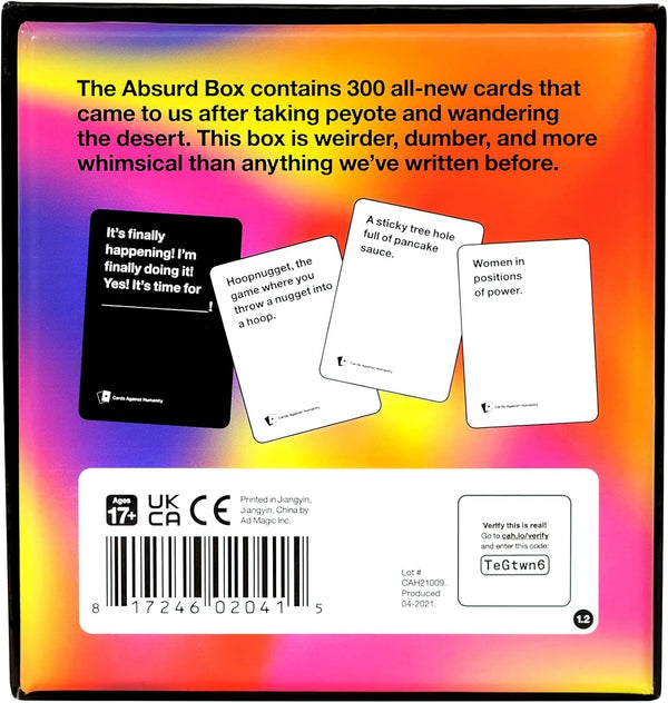 CARDS AGAINST HUMANITY: ABSURD BOX