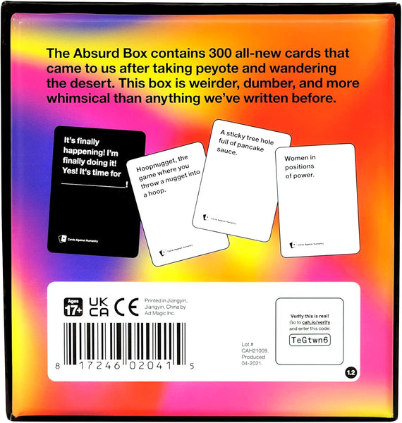CARDS AGAINST HUMANITY: ABSURD BOX