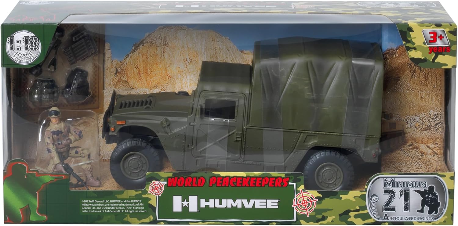 World Peace Keepers - Humvee Soft Top And Figures