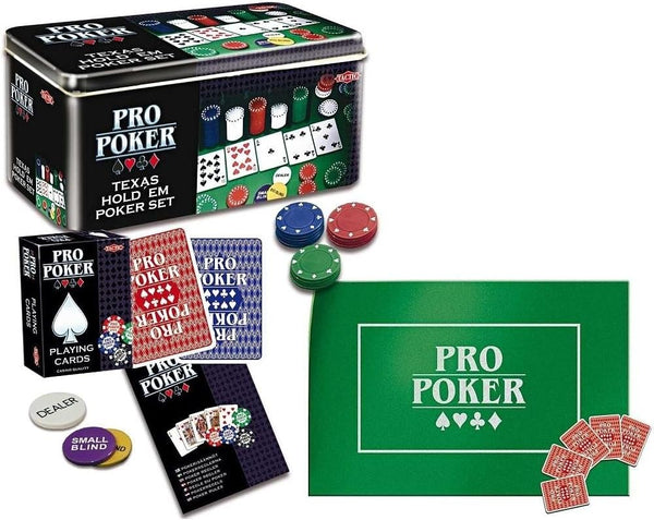 Poker - Pro Poker Texas Hold'em Set Tin (Tactic)