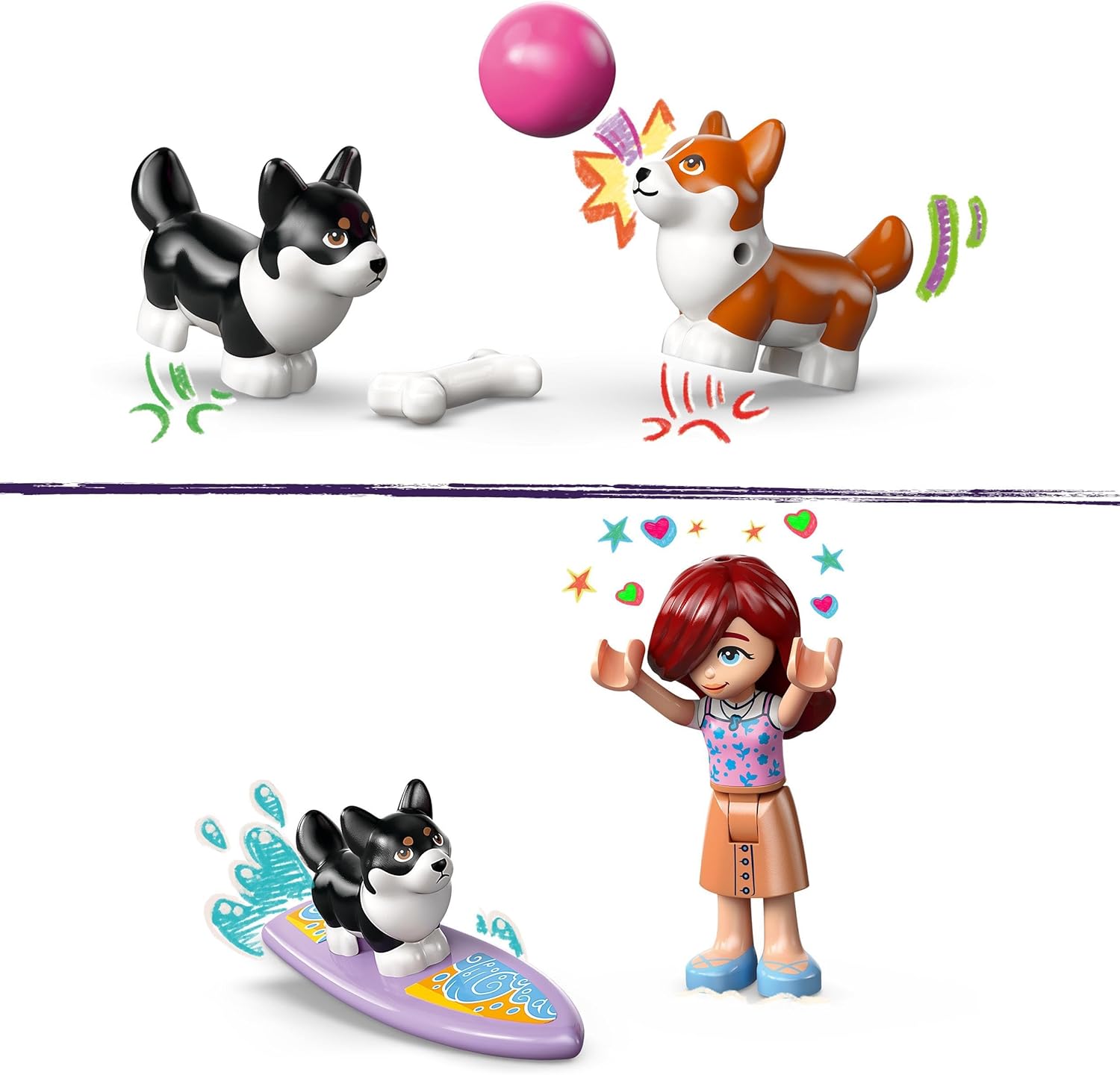 LEGO® | Friends: Surfing Dogs and Scooter Adventure (42641)
