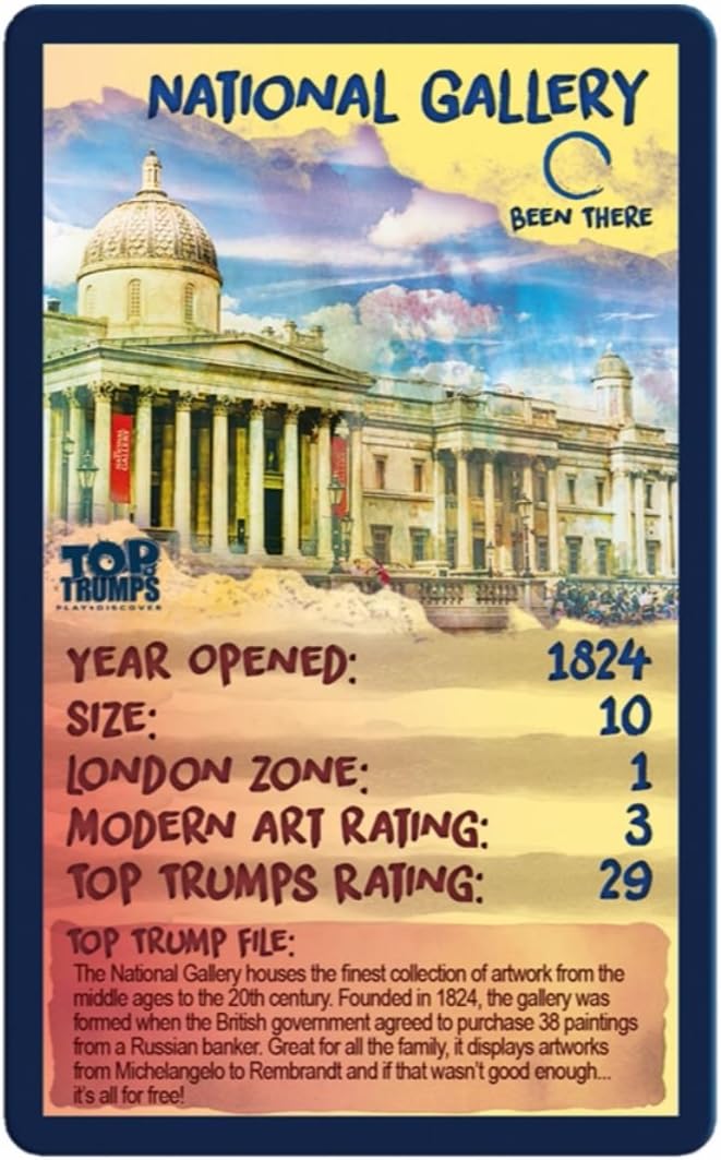 Top Trumps: London Galleries