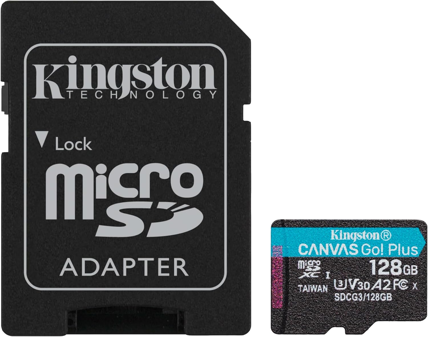 Kingston Canvas Go UHS-I CL10 R: 170MB/s W:90MB/s 128GB Micro SDXC Memory Card