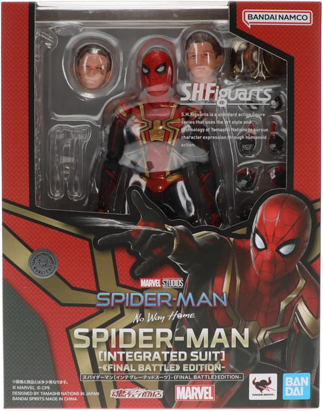 Tamashii Sh Figuarts Marvel Spider-Man No Way Home Spider-Man Final Battle Edition Figure