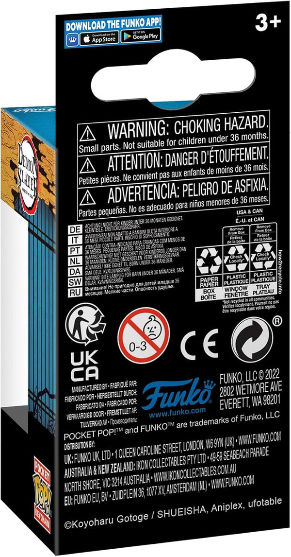 FUNKO POP! : DEMON SLAYER - TANJIRO KAMADO (BATTLE) POCKET KEYCHAIN