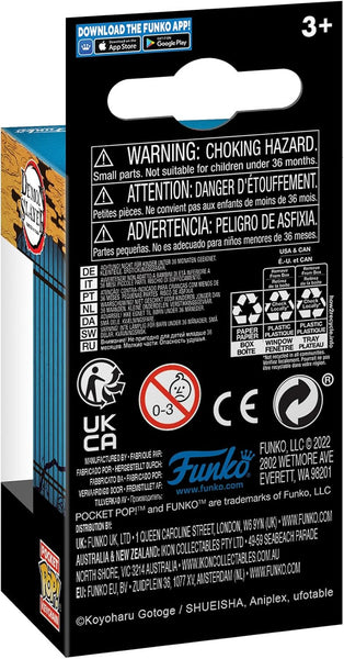 FUNKO POP! : DEMON SLAYER - TANJIRO KAMADO (BATTLE) POCKET KEYCHAIN