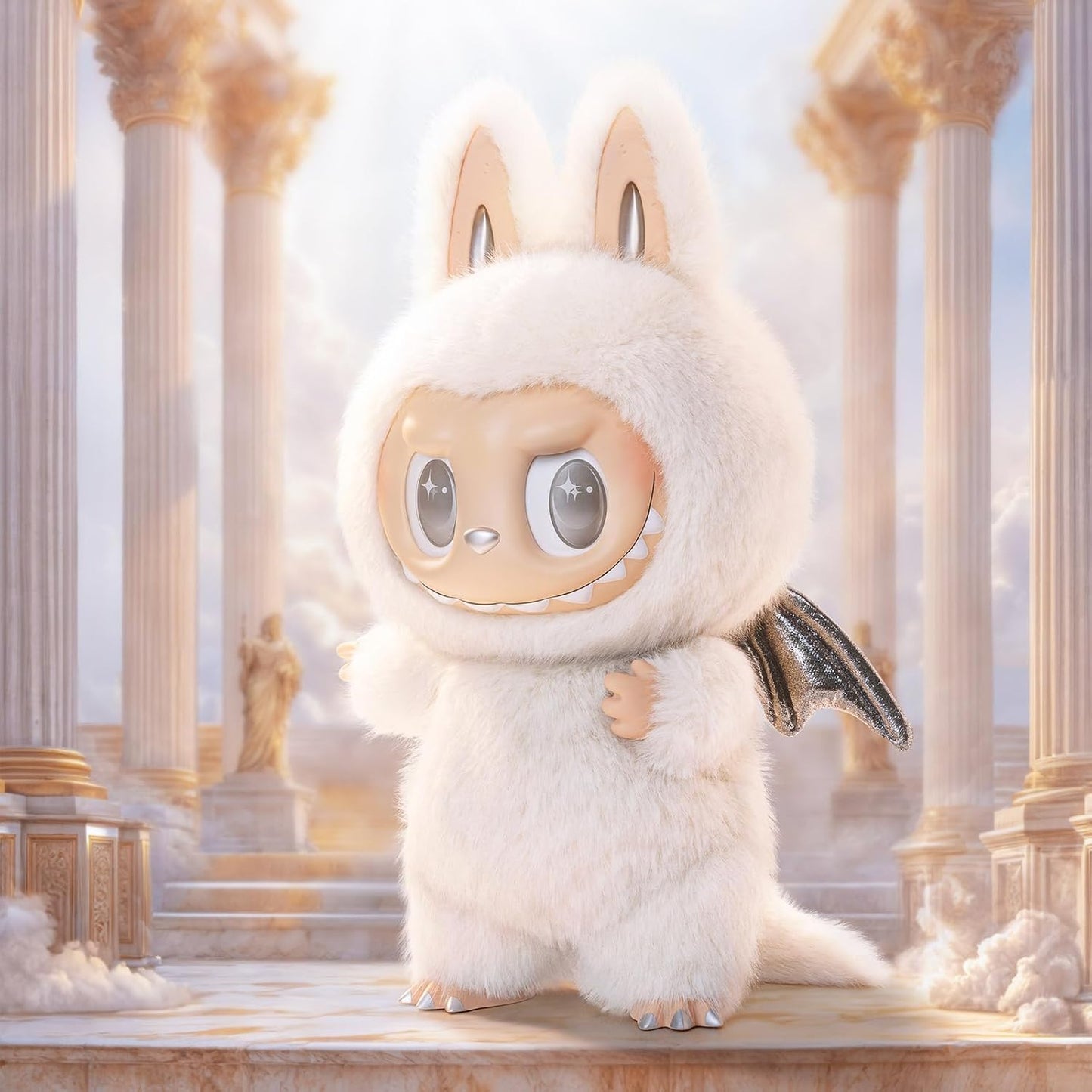 Labubu Monsters Zimomo Angel In Clouds
