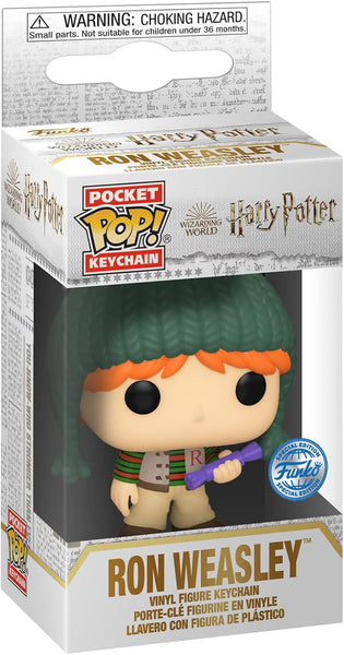 FUNKO POP! : HARRY POTTER - RON HOLIDAY POCKET KEYCHAIN