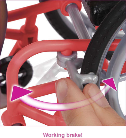 Barbie: Doll with Wheelchair Brunette (W2)