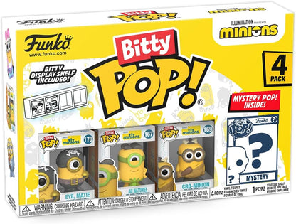 Blister 4 figures Bitty POP Minions