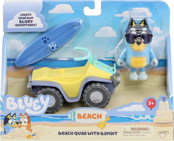 Bluey Beach S9 Vehicle & Figure - Beach Quad