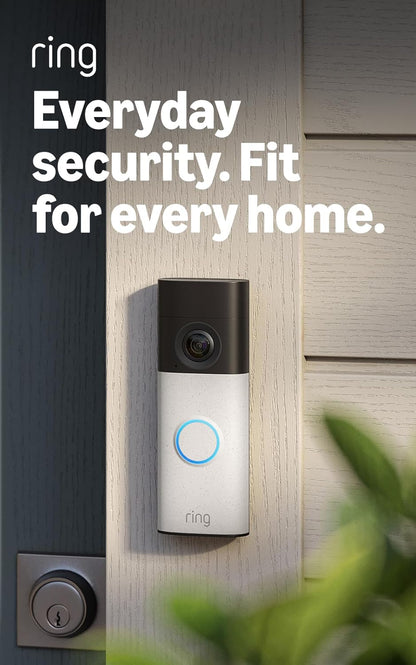 Amazon Ring Door Bell - Speckled White (Newest Gen)