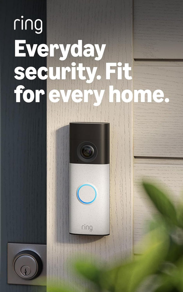 Amazon Ring Door Bell - Speckled White (Newest Gen)