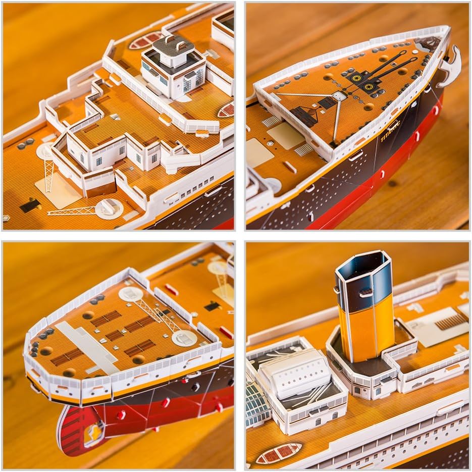 Revell 3D Puzzle 00170 RMS Titanic 113 Pieces, Highly Detailed, 80cm in length