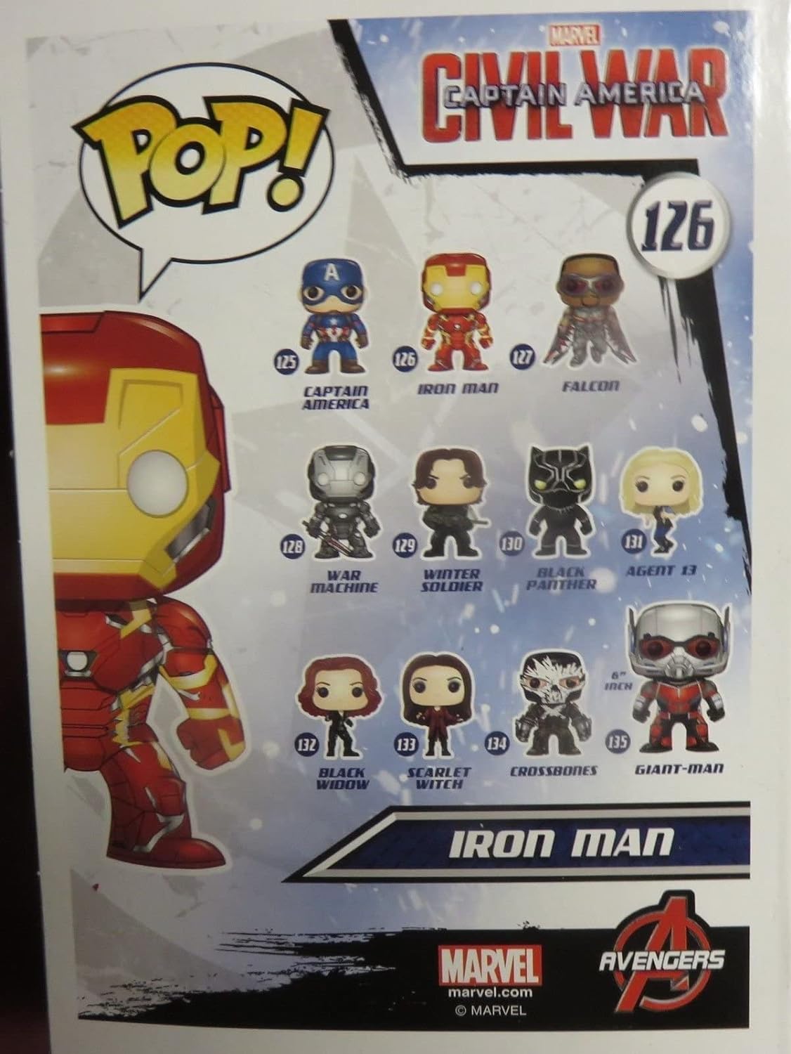 Funko POP: Marvel Civil War - Iron Man 126