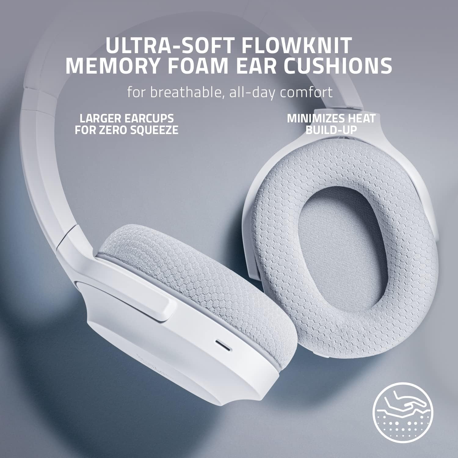 Gaming Headphones Razer Barracuda Mercury Wireless White
