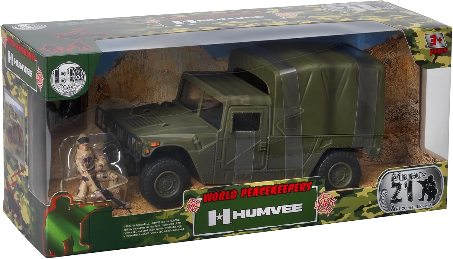 World Peace Keepers - Humvee Soft Top And Figures