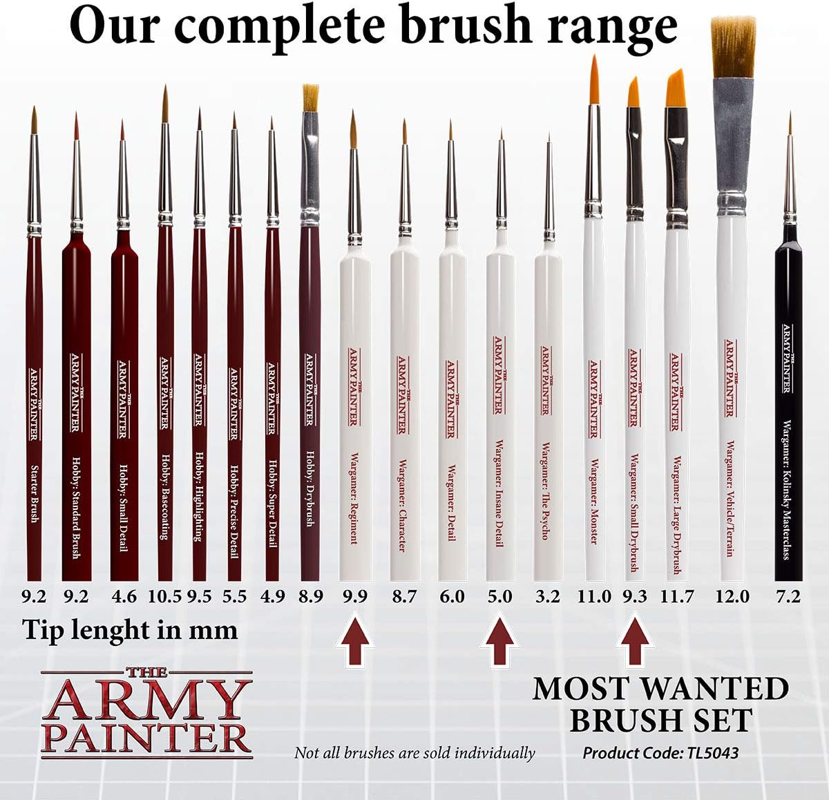 The Army Painter - Most Wanted Brush Set