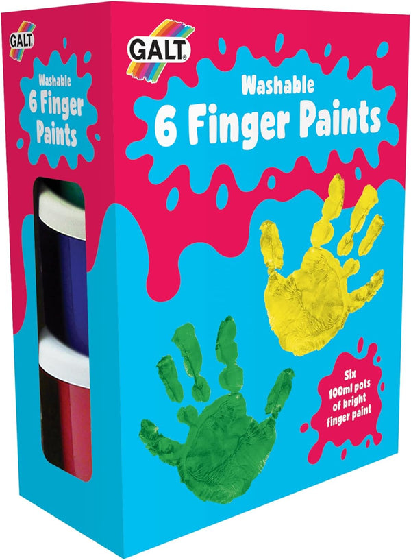 6 Washable Finger Paints