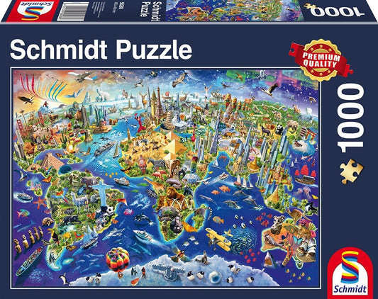 Schmidt Puzzle Discover the World (1000pc)