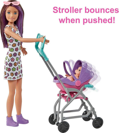 Barbie Skipper Babysitters Brunette Doll & Playset