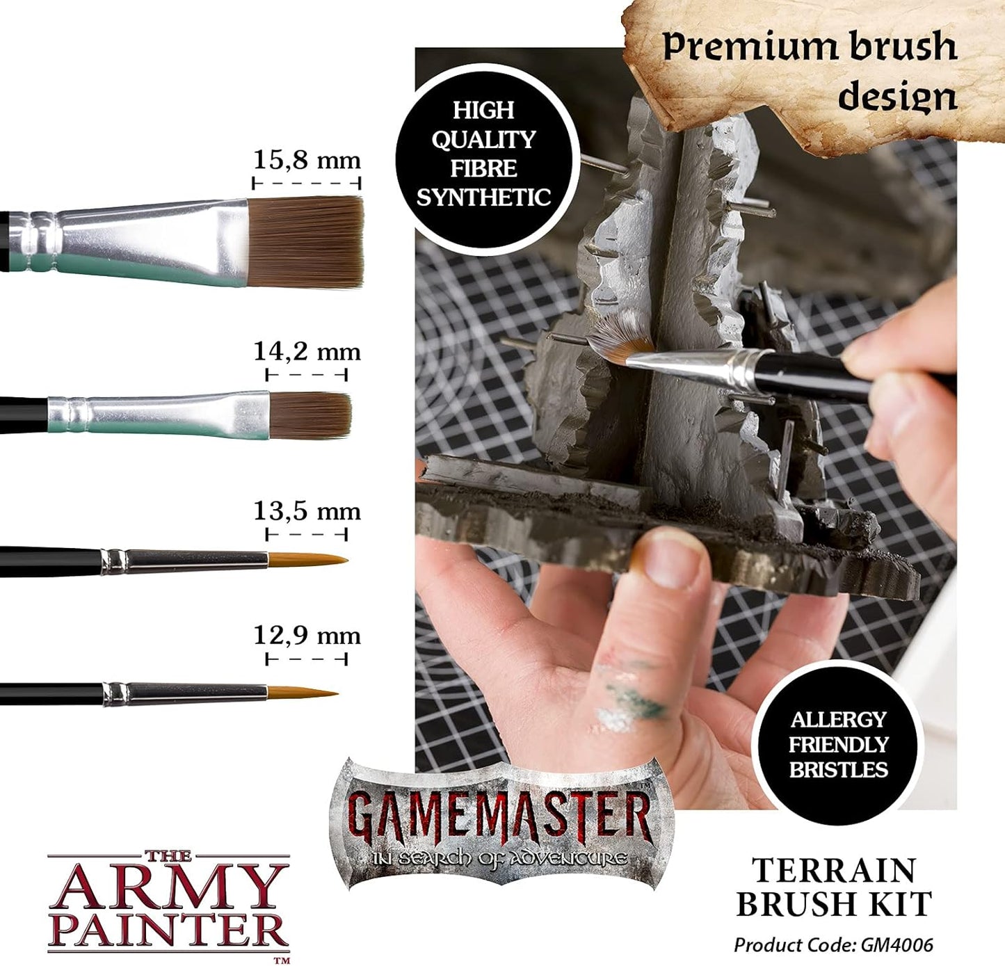 The Army Painter - GameMaster - Terrain Brush Kit