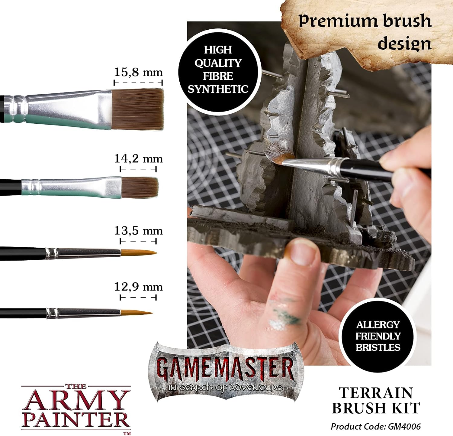 The Army Painter - GameMaster - Terrain Brush Kit