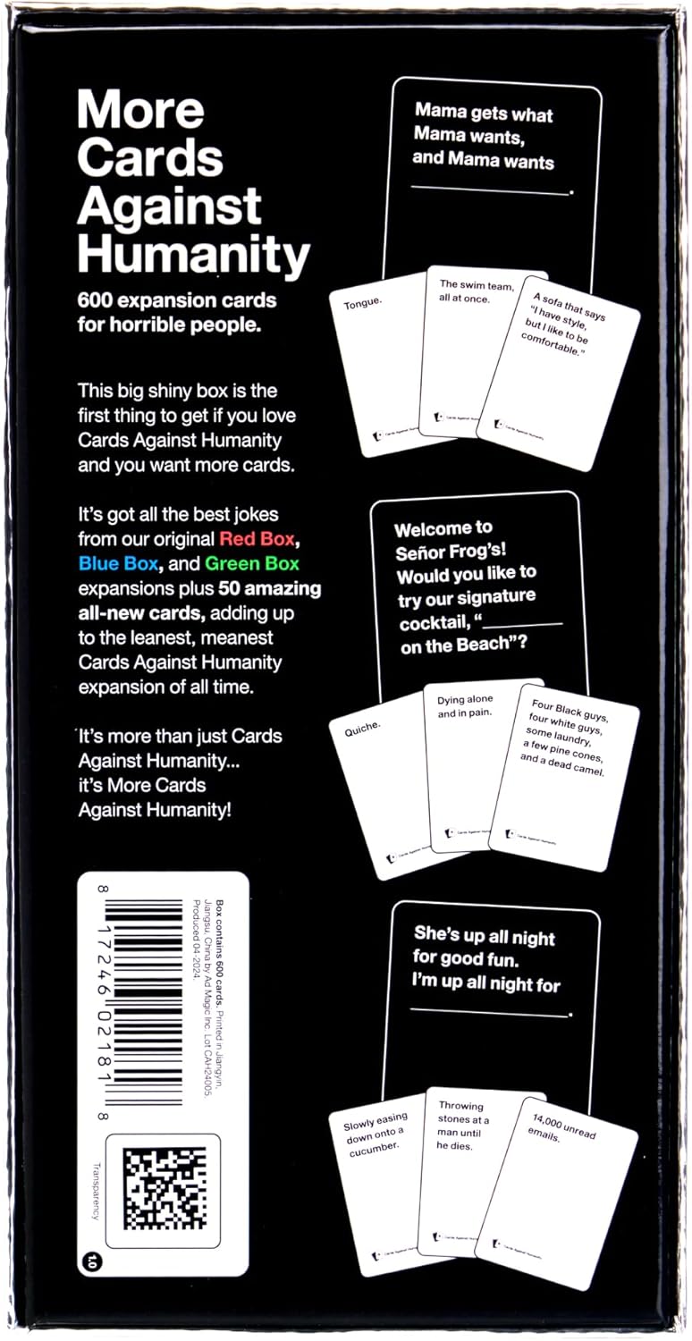 Cards Against Humanity More 600-card