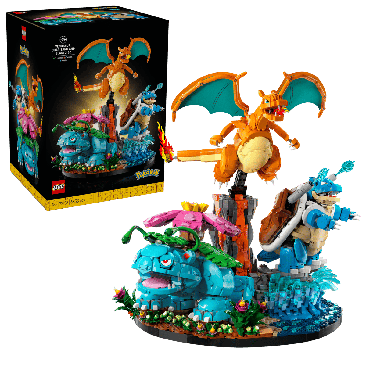 LEGO® | Pokémon: Venusaur, Charizard and Blastoise (72153)
