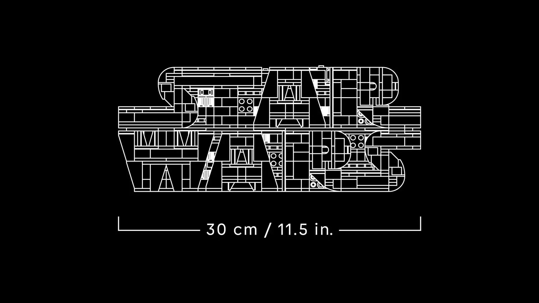 LEGO® | Ideas | Star Wars: Brick-Built Star Wars Logo (75407)