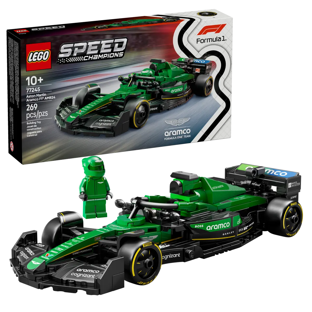 LEGO® | Speed Champions: Aston Martin Aramco F1 AMR24 Race Car (77245)