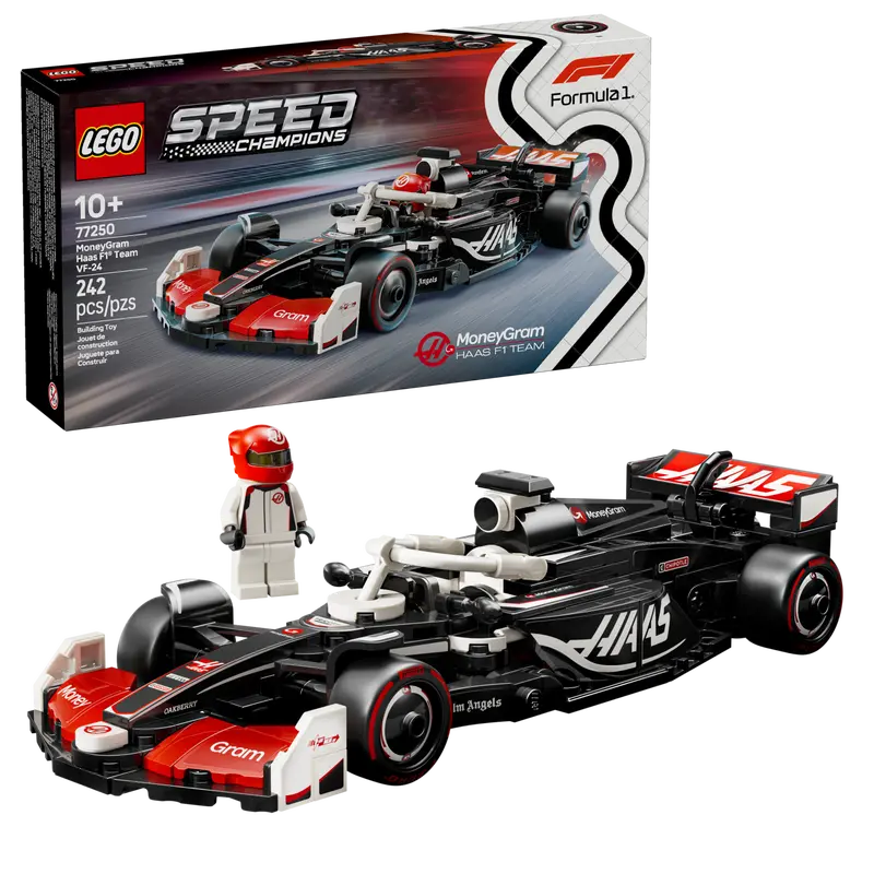 LEGO® | Speed Champions: MoneyGram Haas F1 Team VF-24 Race Car (77250)