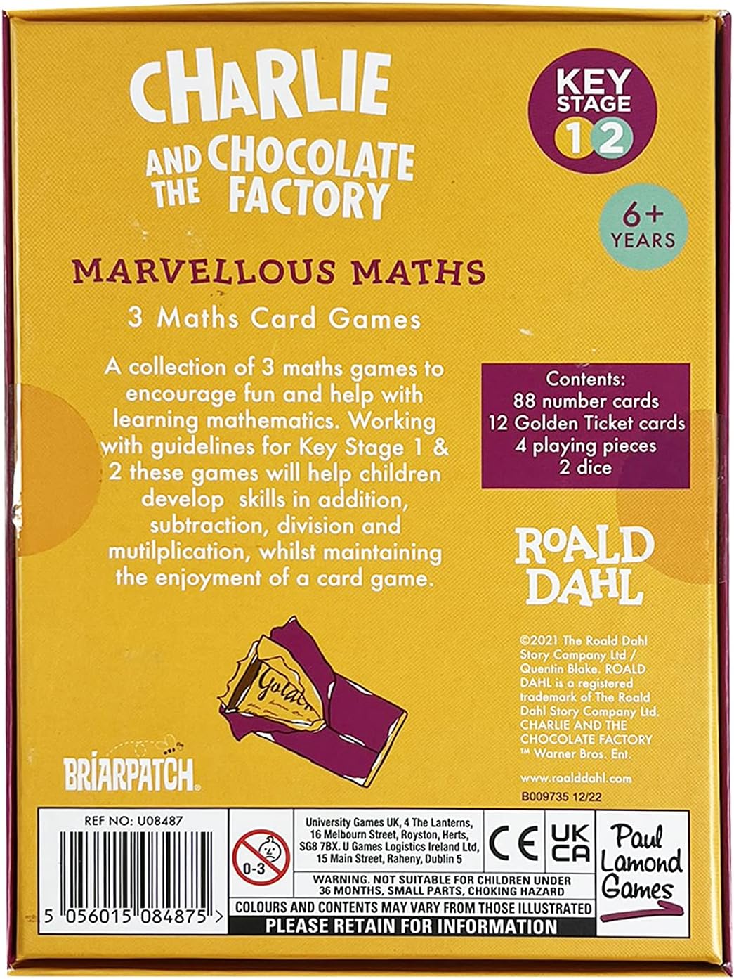 ROALD DAHL CHARLIE & CHOCOLATE FACTORY - MARVELLOUS MATHS