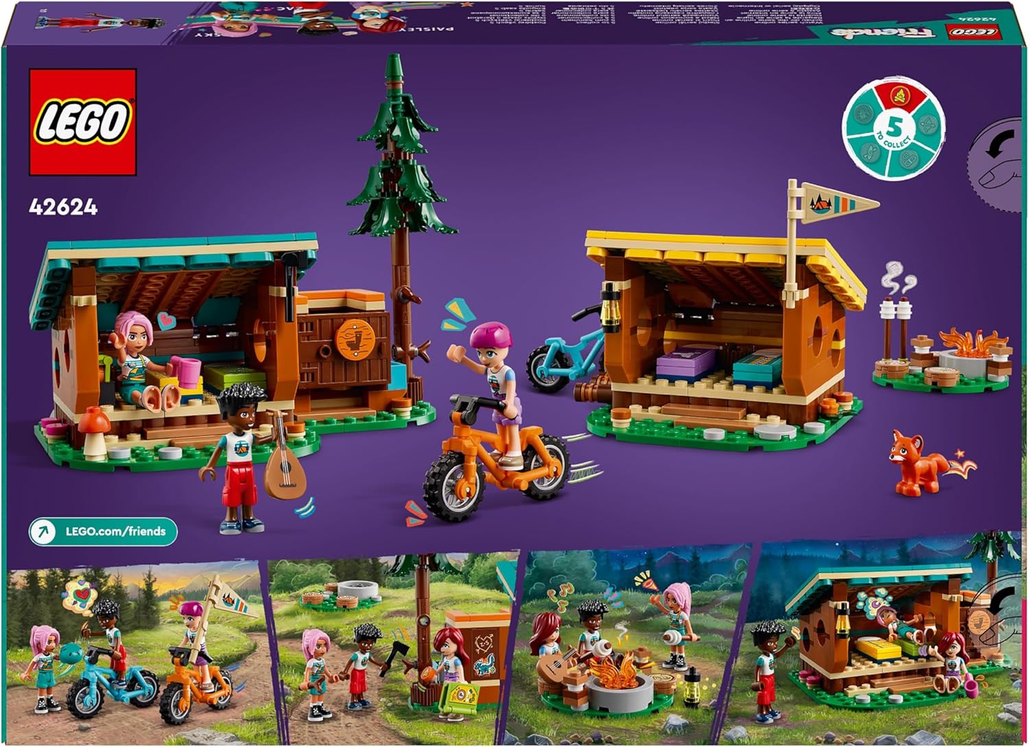 LEGO® | Friends: Adventure Camp Cozy Cabins (42624)