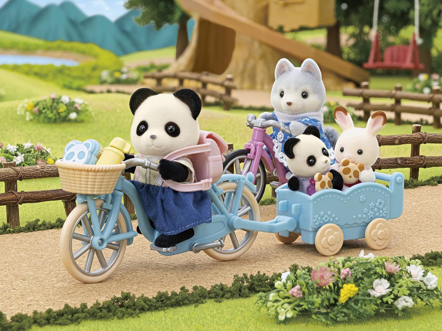 Sylvanian Families: Cycle & Skate - Panda Girl