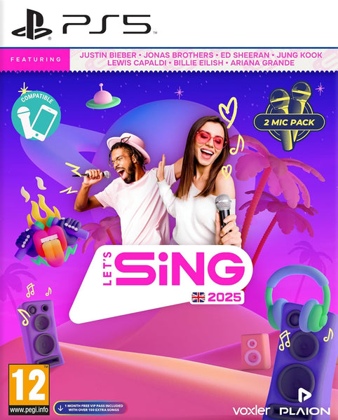 Let's Sing 2025 - Double Mic Bundle (PlayStation 5)