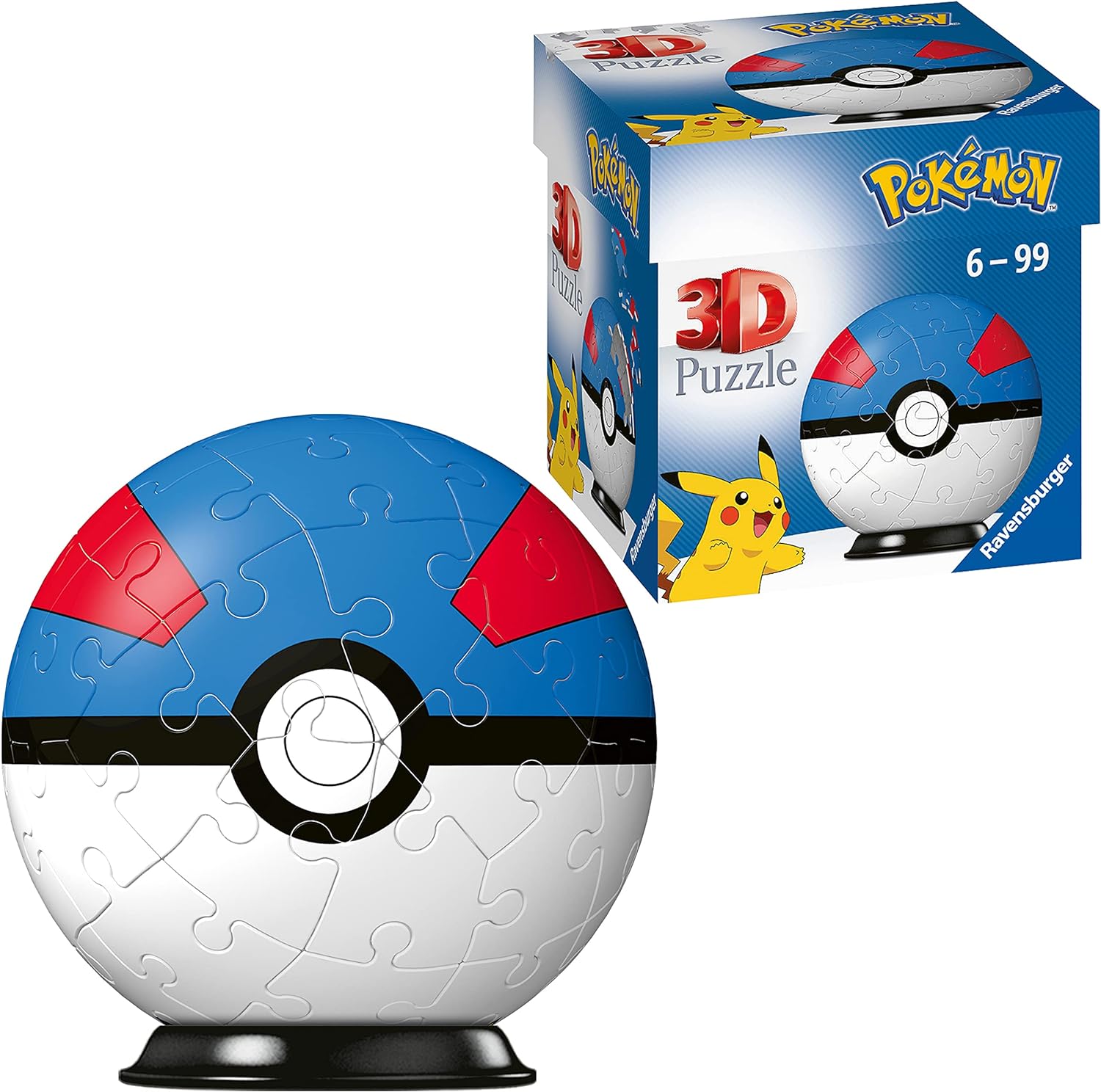 Ravensburger Pokémon Great Ball 54 Piece 3D Puzzle