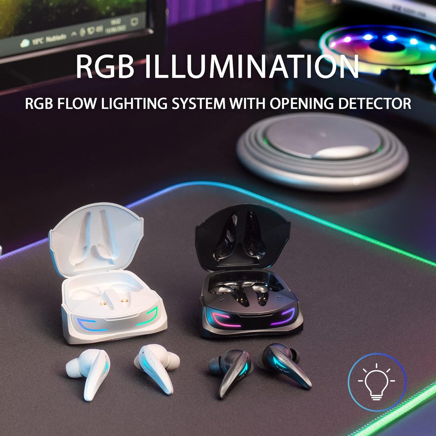Mars Gaming MHIULTRAW Bluetooth 5.3 RGB Wireless Headphones