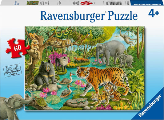 Ravensburger Animals of India 60 Piece Puzzle