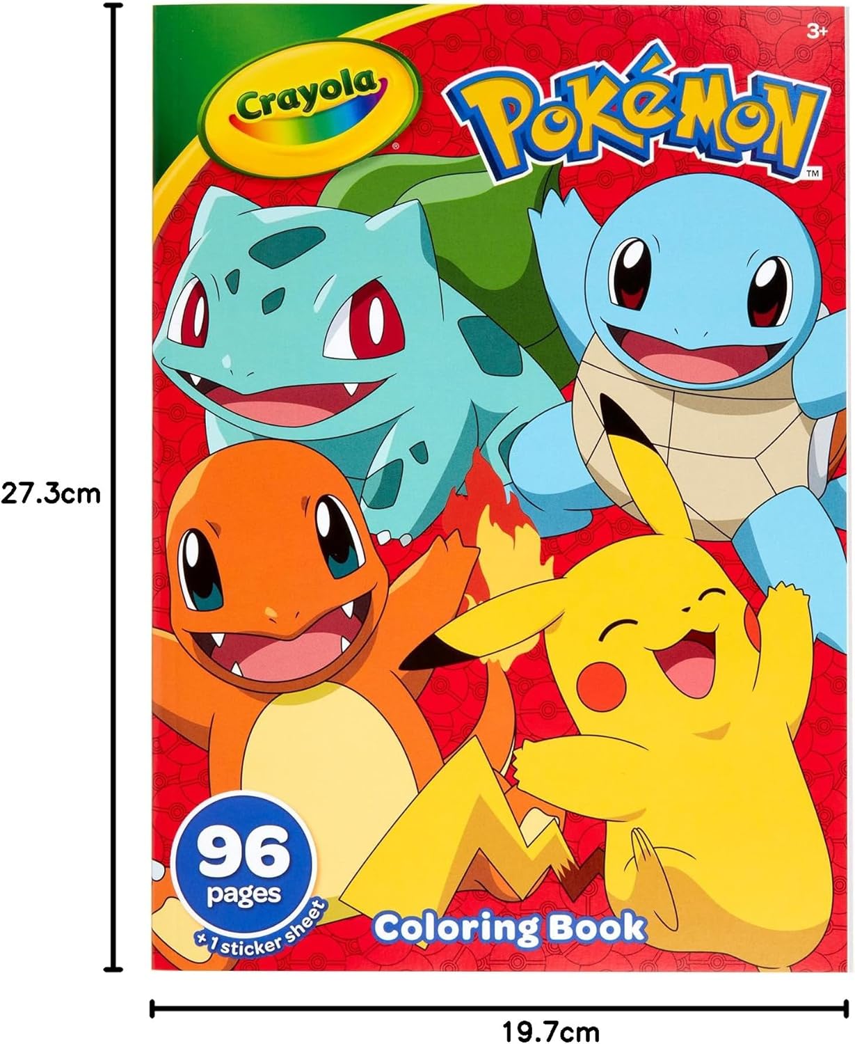 Crayola Pokemon 96-page Colouring Book