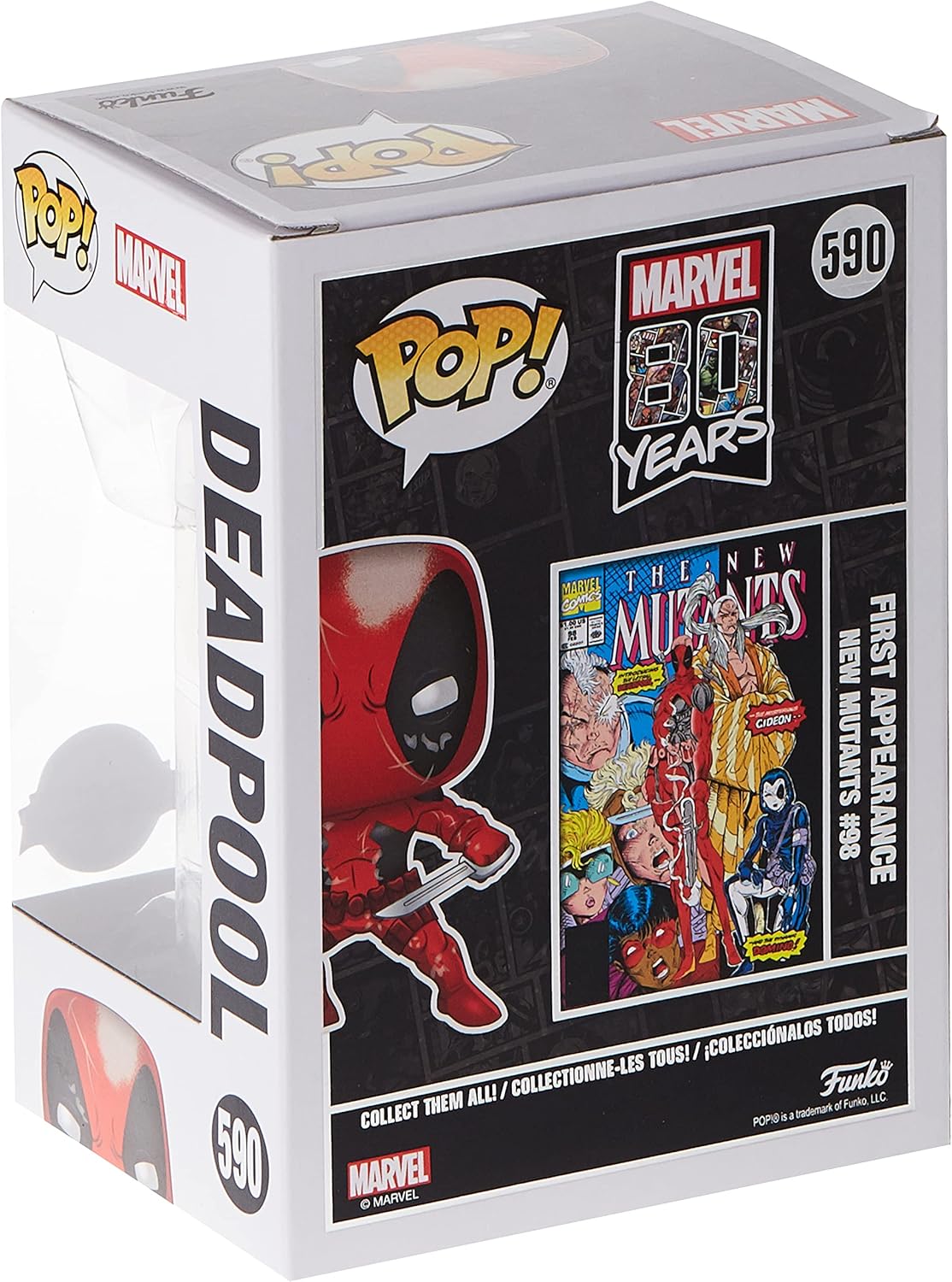 Funko POP! : Marvel 80th - Deadpool (First Appearance, Metallic Effect, Exclusive) (590)