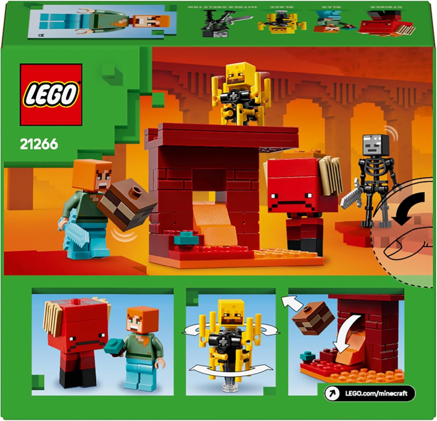LEGO® | Minecraft: The Nether Lava Battle (21266)