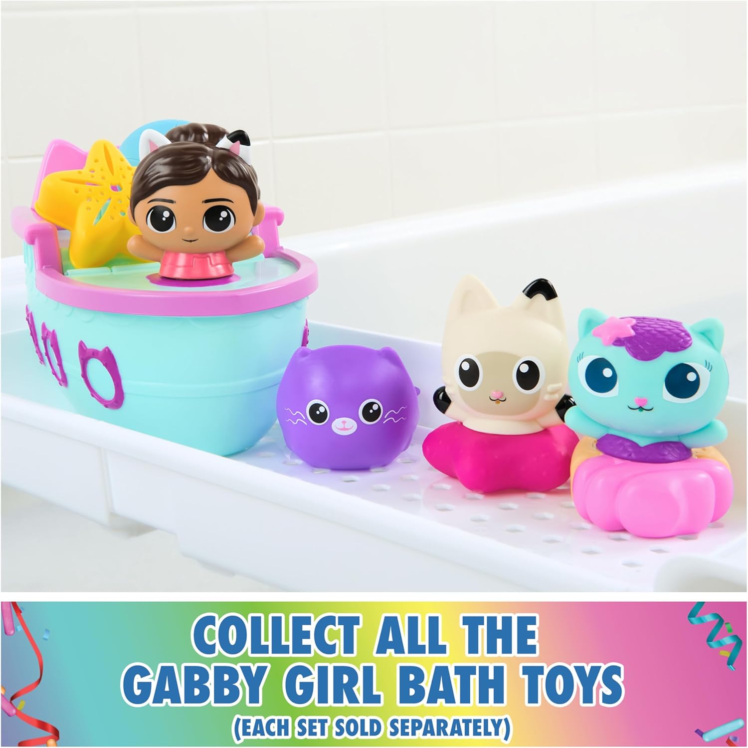 Gabby's Dollhouse Bath Figures